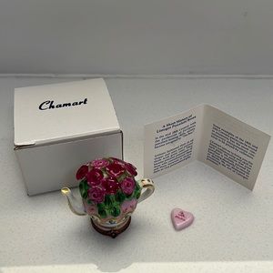 Limoges Chamart teapot with flowers box